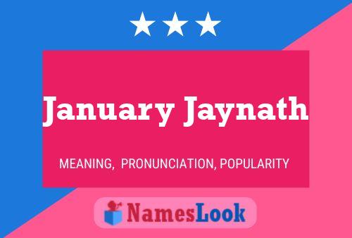 Poster del nome January Jaynath