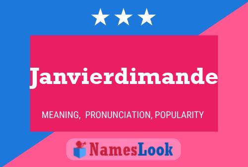 Poster del nome Janvierdimande