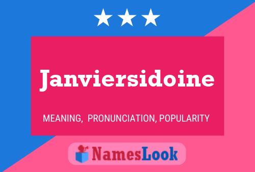 Poster del nome Janviersidoine