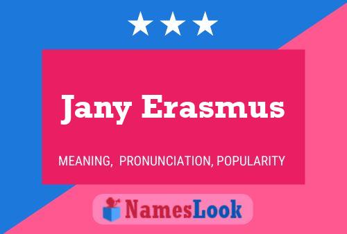 Poster del nome Jany Erasmus