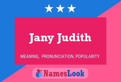 Poster del nome Jany Judith