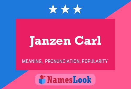 Poster del nome Janzen Carl