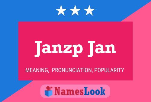 Poster del nome Janzp Jan