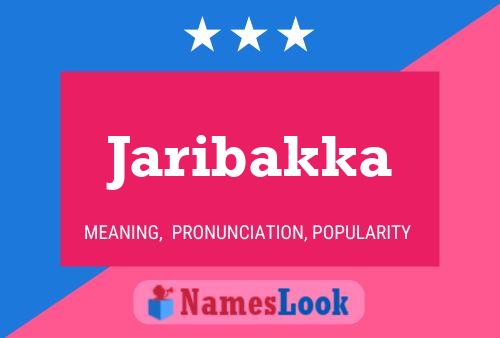 Poster del nome Jaribakka