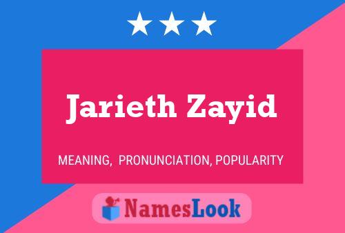 Poster del nome Jarieth Zayid