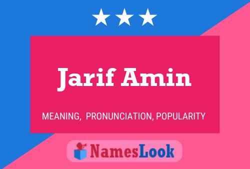 Poster del nome Jarif Amin