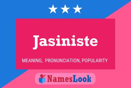 Poster del nome Jasiniste