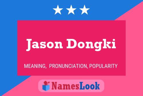 Poster del nome Jason Dongki