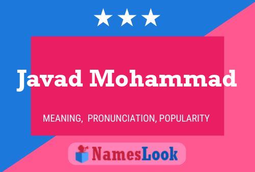 Poster del nome Javad Mohammad