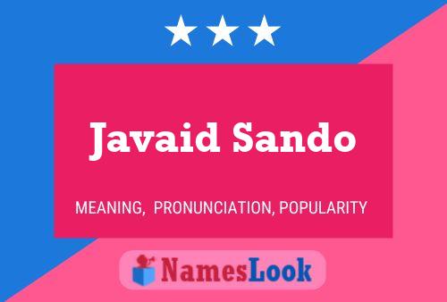 Poster del nome Javaid Sando