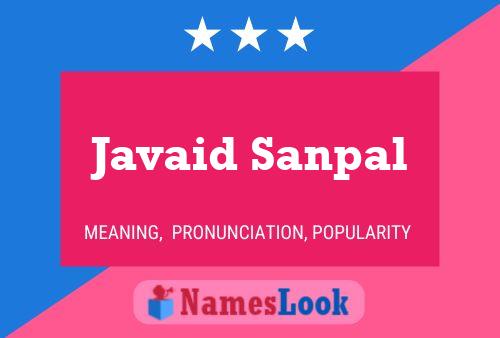 Poster del nome Javaid Sanpal