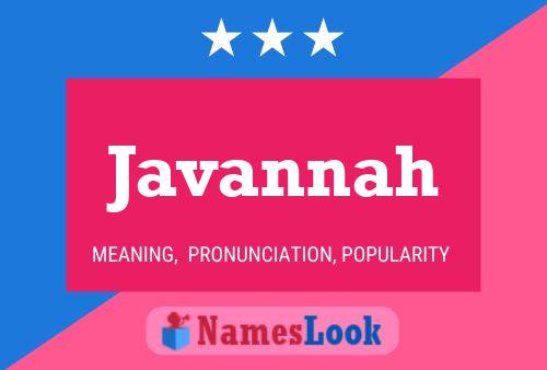 Poster del nome Javannah