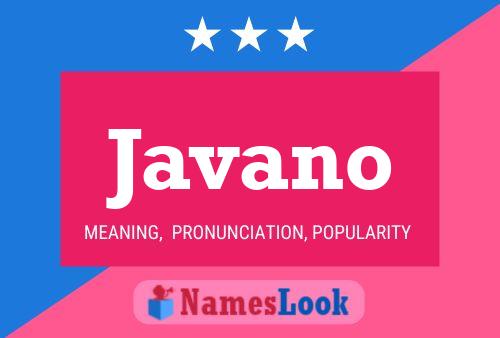 Poster del nome Javano