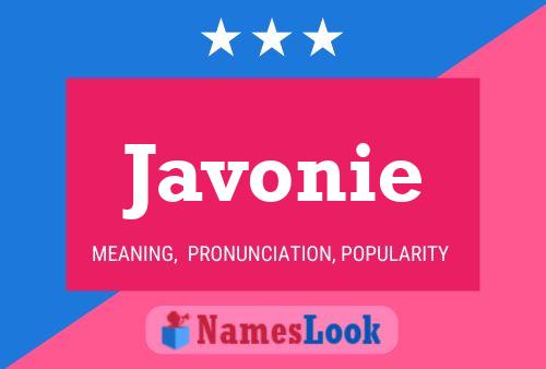 Poster del nome Javonie