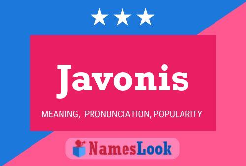 Poster del nome Javonis