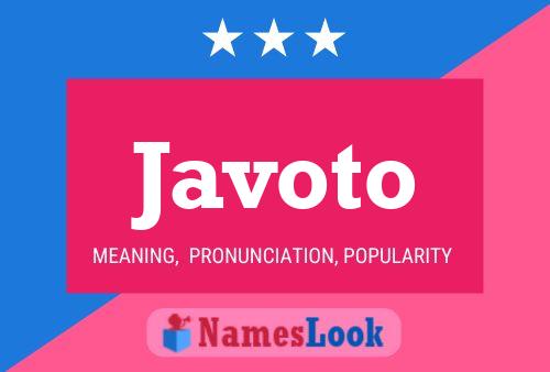 Poster del nome Javoto