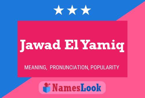 Poster del nome Jawad El Yamiq