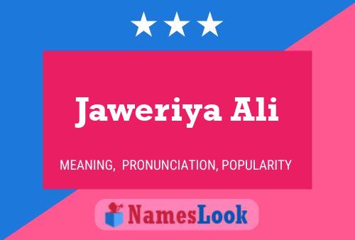 Poster del nome Jaweriya Ali