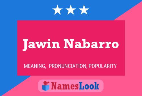 Poster del nome Jawin Nabarro