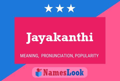 Poster del nome Jayakanthi