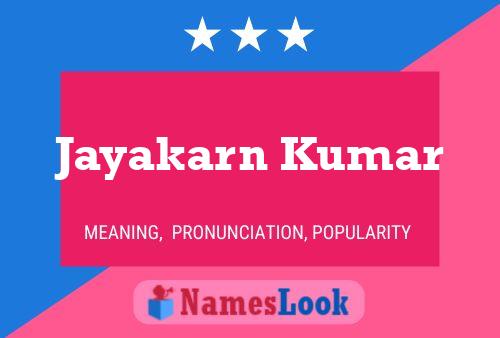 Poster del nome Jayakarn Kumar