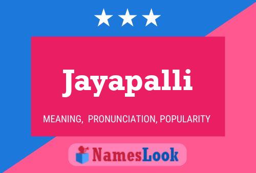 Poster del nome Jayapalli