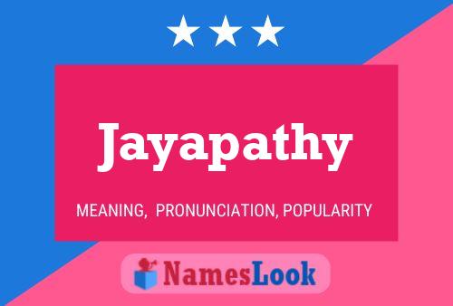 Poster del nome Jayapathy