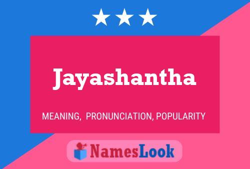 Poster del nome Jayashantha