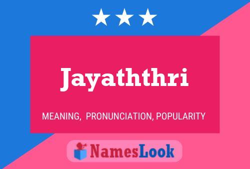 Poster del nome Jayaththri