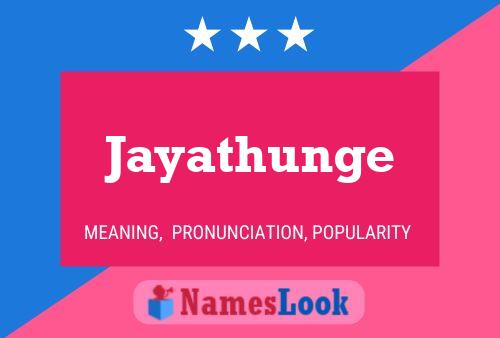 Poster del nome Jayathunge