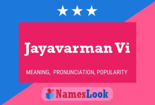 Poster del nome Jayavarman Vi