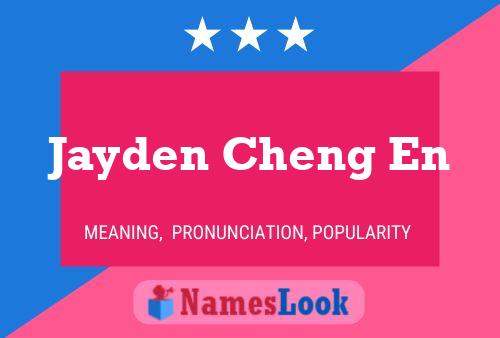 Poster del nome Jayden Cheng En