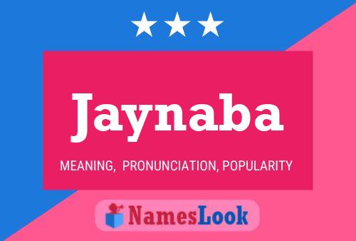 Poster del nome Jaynaba