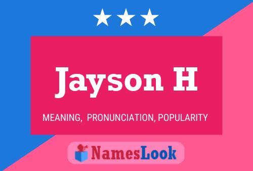 Poster del nome Jayson H