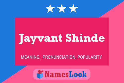 Poster del nome Jayvant Shinde