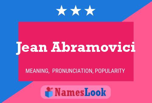 Poster del nome Jean Abramovici