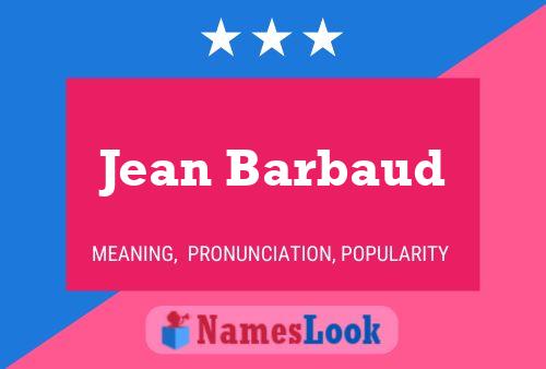 Poster del nome Jean Barbaud