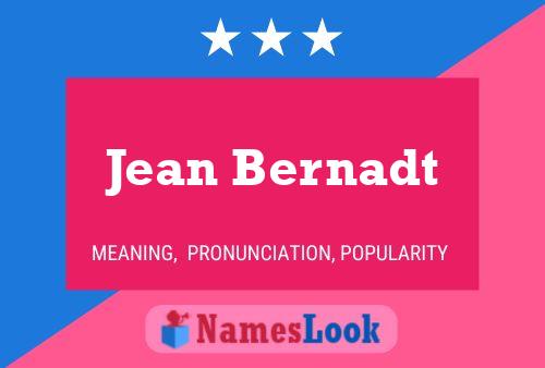 Poster del nome Jean Bernadt