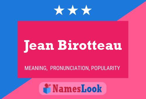 Poster del nome Jean Birotteau