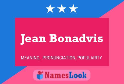 Poster del nome Jean Bonadvis