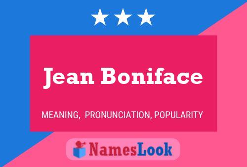 Poster del nome Jean Boniface