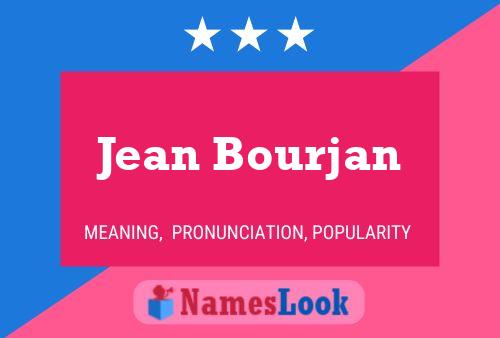 Poster del nome Jean Bourjan