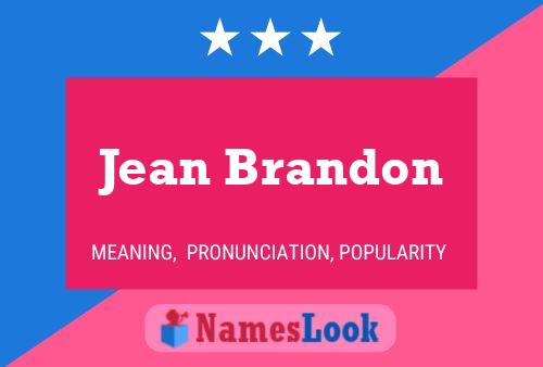 Poster del nome Jean Brandon