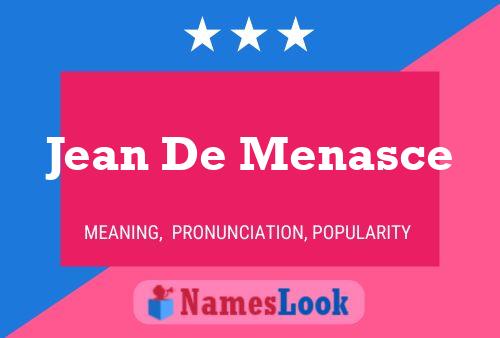 Poster del nome Jean De Menasce