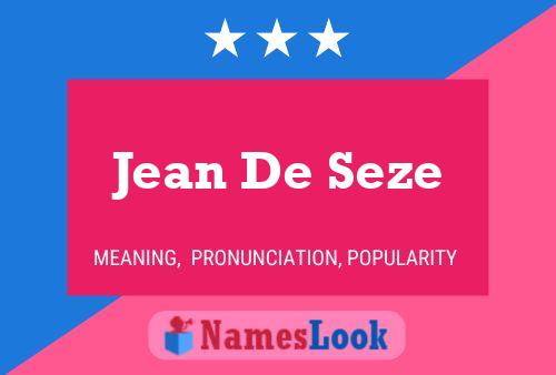 Poster del nome Jean De Seze