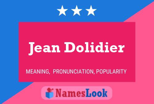 Poster del nome Jean Dolidier