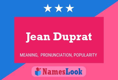 Poster del nome Jean Duprat