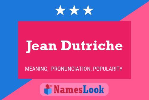 Poster del nome Jean Dutriche