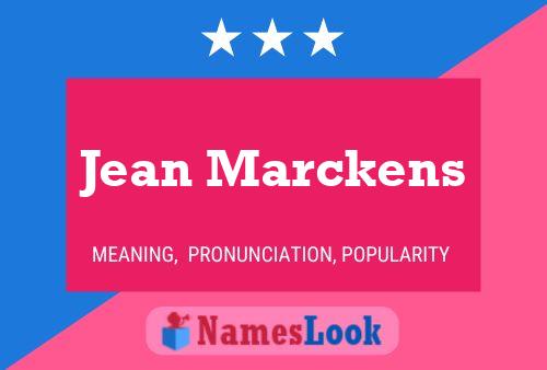 Poster del nome Jean Marckens