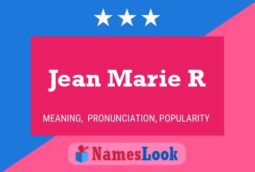 Poster del nome Jean Marie R